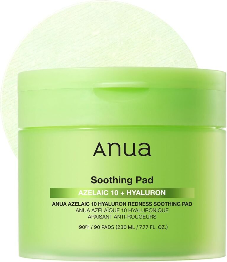 Anua Azelaic 10 Hyaluron Redness Soothing Pad, Troubled & Spot Care with Korean Toner Pads