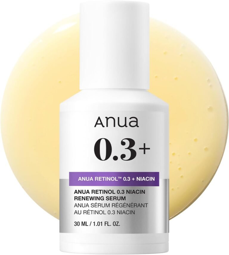 ANUA Retinol Serum for Anti-Aging, Textured Skin, 0.11% Retinol, 5% Niacinamide, 20+ Soothing Ingredients, Gentle for Beginners, 30ml