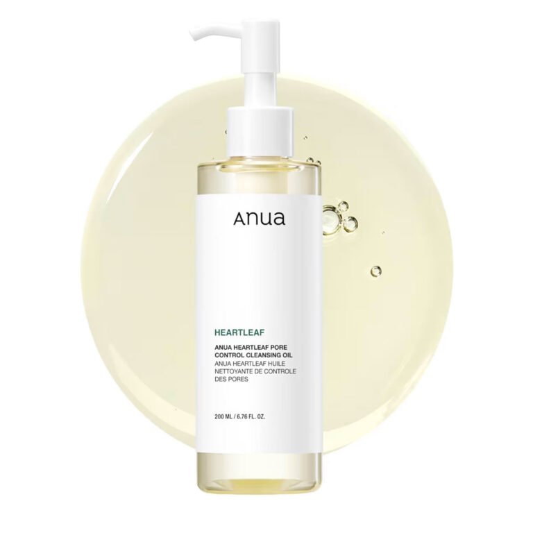 ANUA Heartleaf Pore Control Cleansing Oil for Face, Makeup Blackhead Remover, Double Cleansing, Facial Cleanser, Korean Skin Care (200ml)