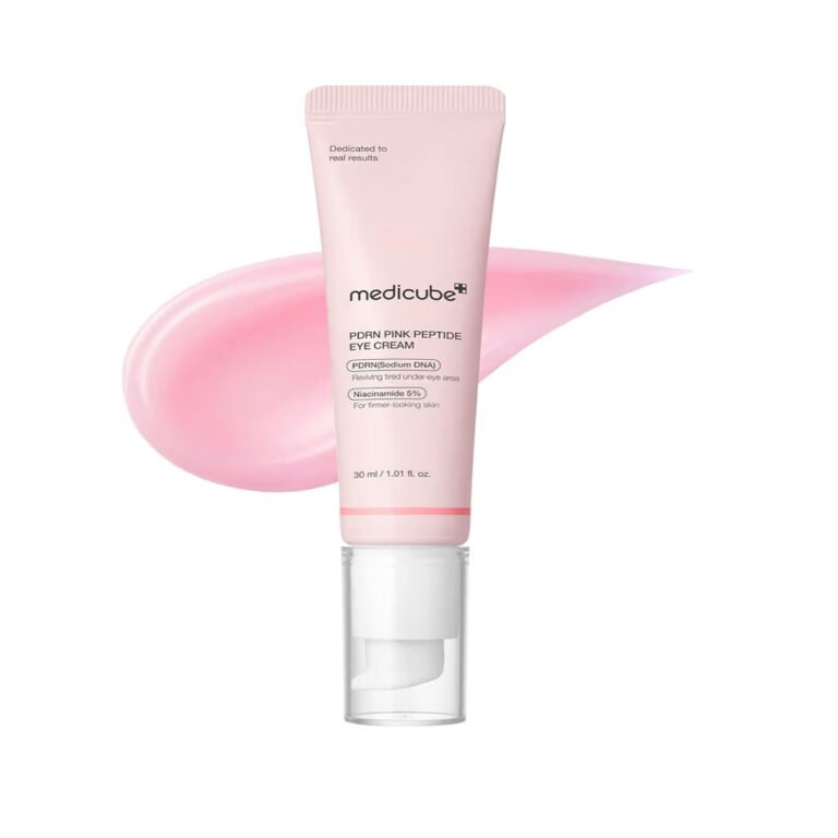 Medicube - PDRN Pink Peptide Eye Serum, Niacinamide and 99% Pure Retinol Eye Cream for Fine Lines, Dark Circles