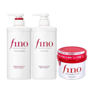 HAIR CARE SET - Fino Premium touch hair set Bundle Offer - 3 Pcs Hair Shampoo 550ml, conditioner 550ml, hair mask