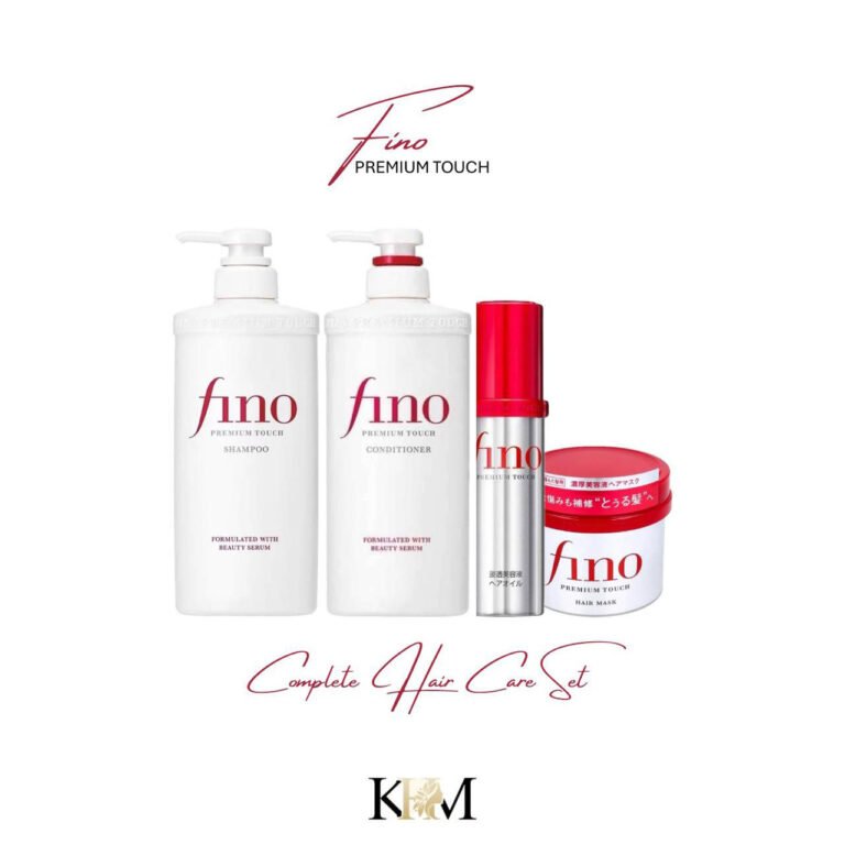 Premium HAIR CARE SET of 4 - Fino Premium touch hair set Bundle Offer - 4 Pcs Hair Shampoo 550ml, conditioner 550ml, hair mask and Hair Serum Oil