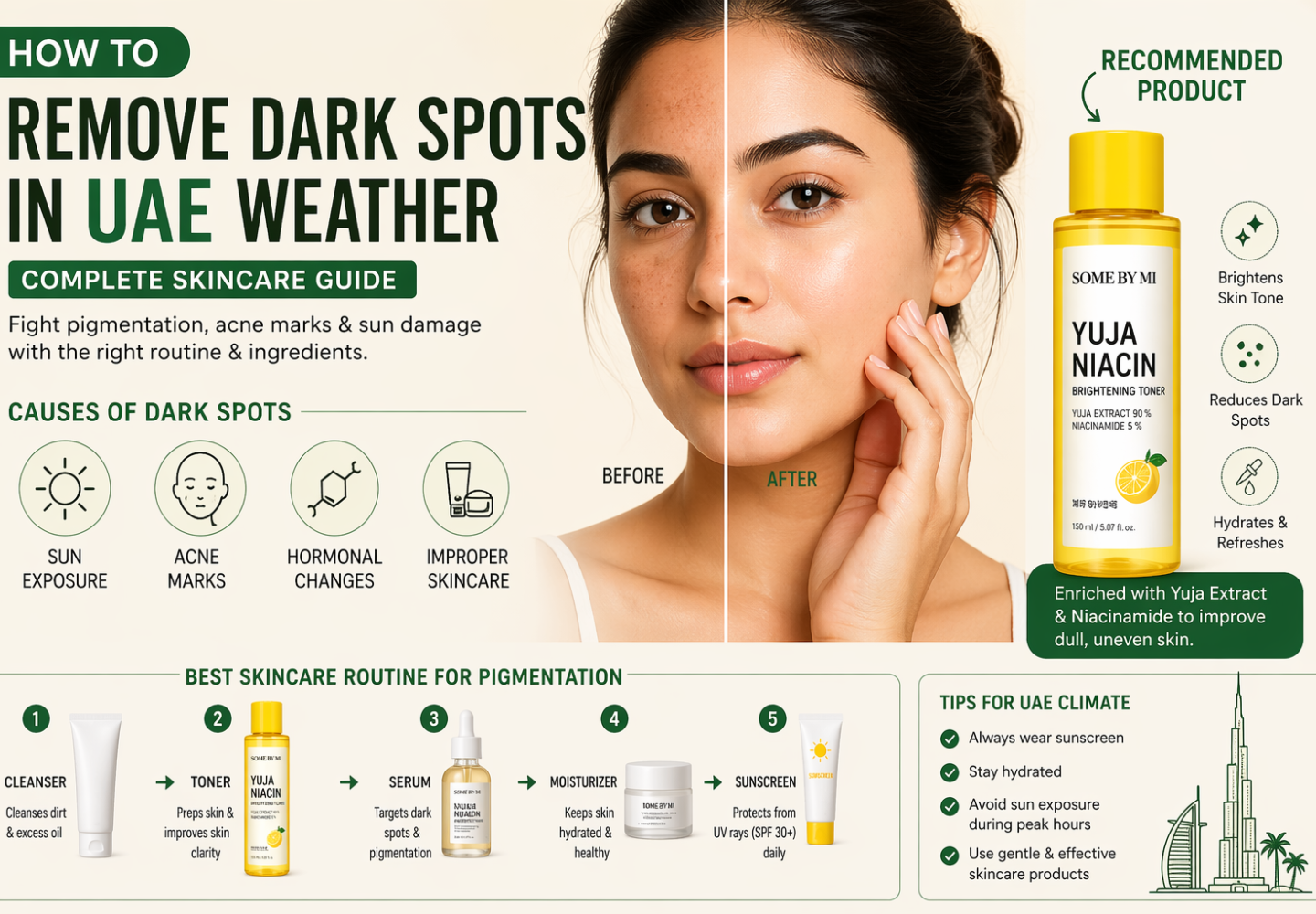 how to remove dark spots UAE