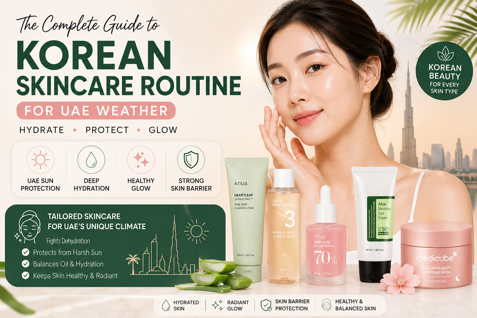Korean skincare routine UAE