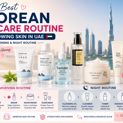 Best Korean Skincare Routine for Glowing Skin in UAE (Morning & Night)