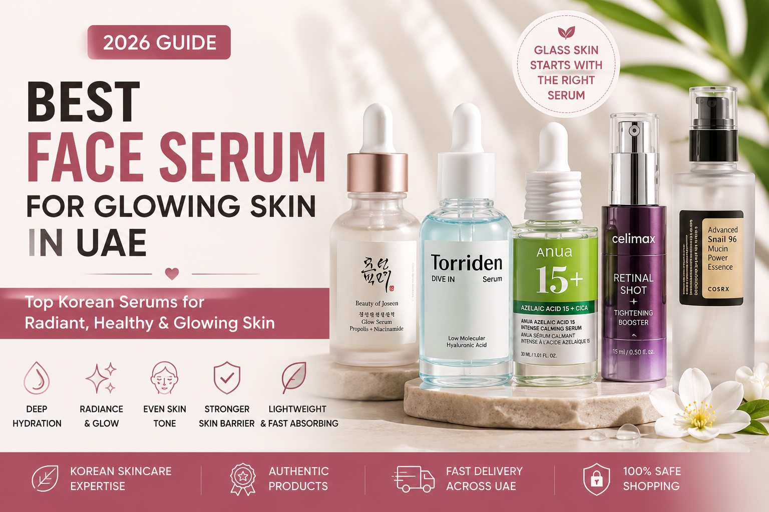 best face serum for glowing skin in UAE