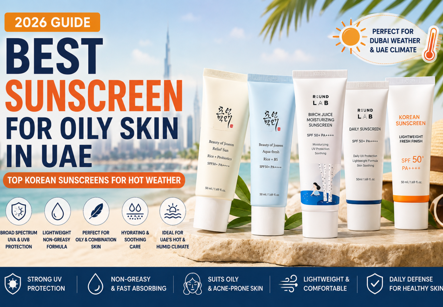 best sunscreen for oily skin in UAE