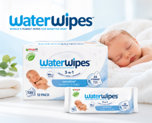 WaterWipes Sensitive+ Newborn & Baby Wipes – 720 Wipes